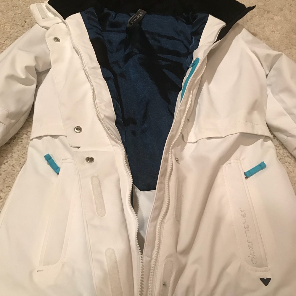 White Obermeyer ski jacket - size 6